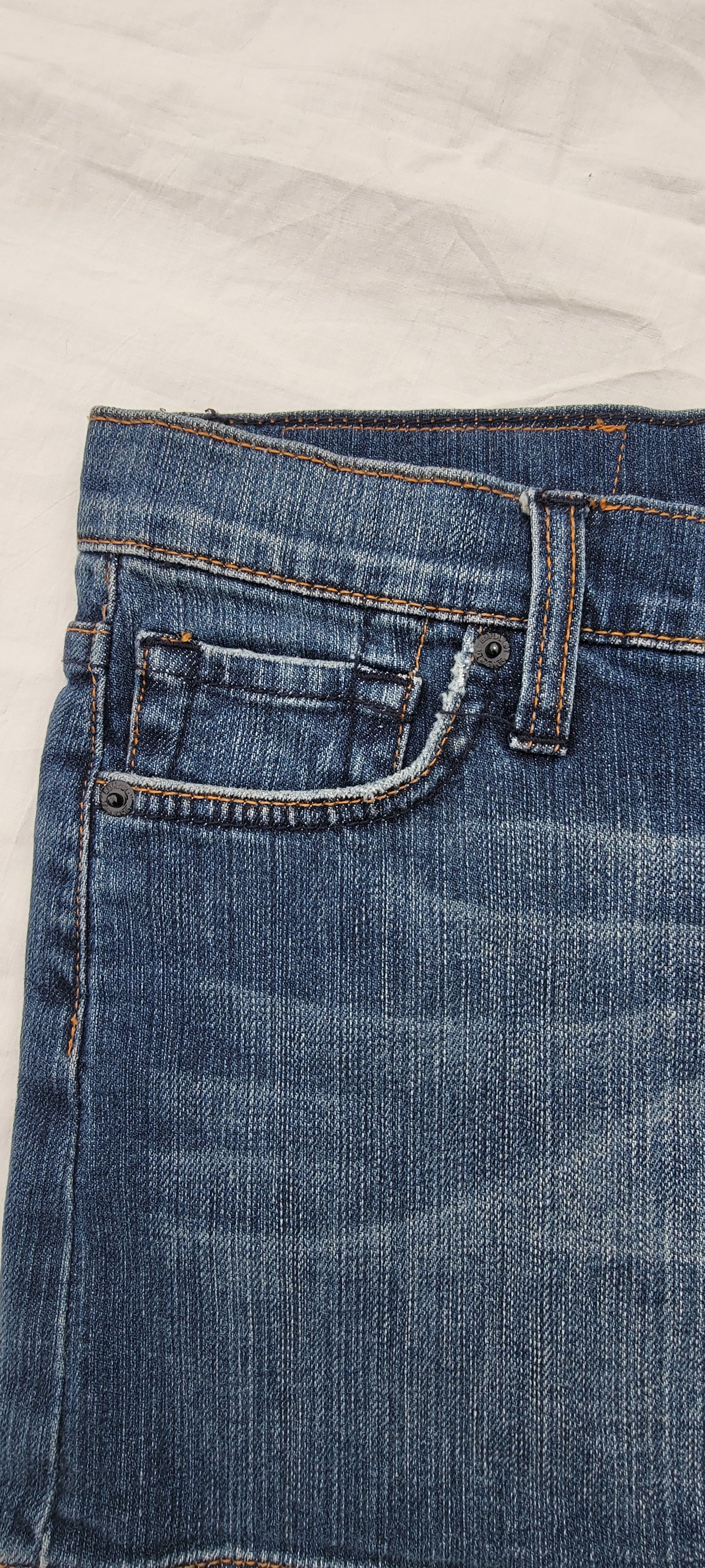 Mini Falda Denim Ed Hardy con Apliques y bordado