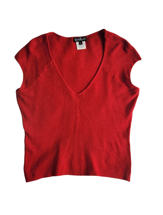 Top Bebe Stretch rojo corto Chaleco