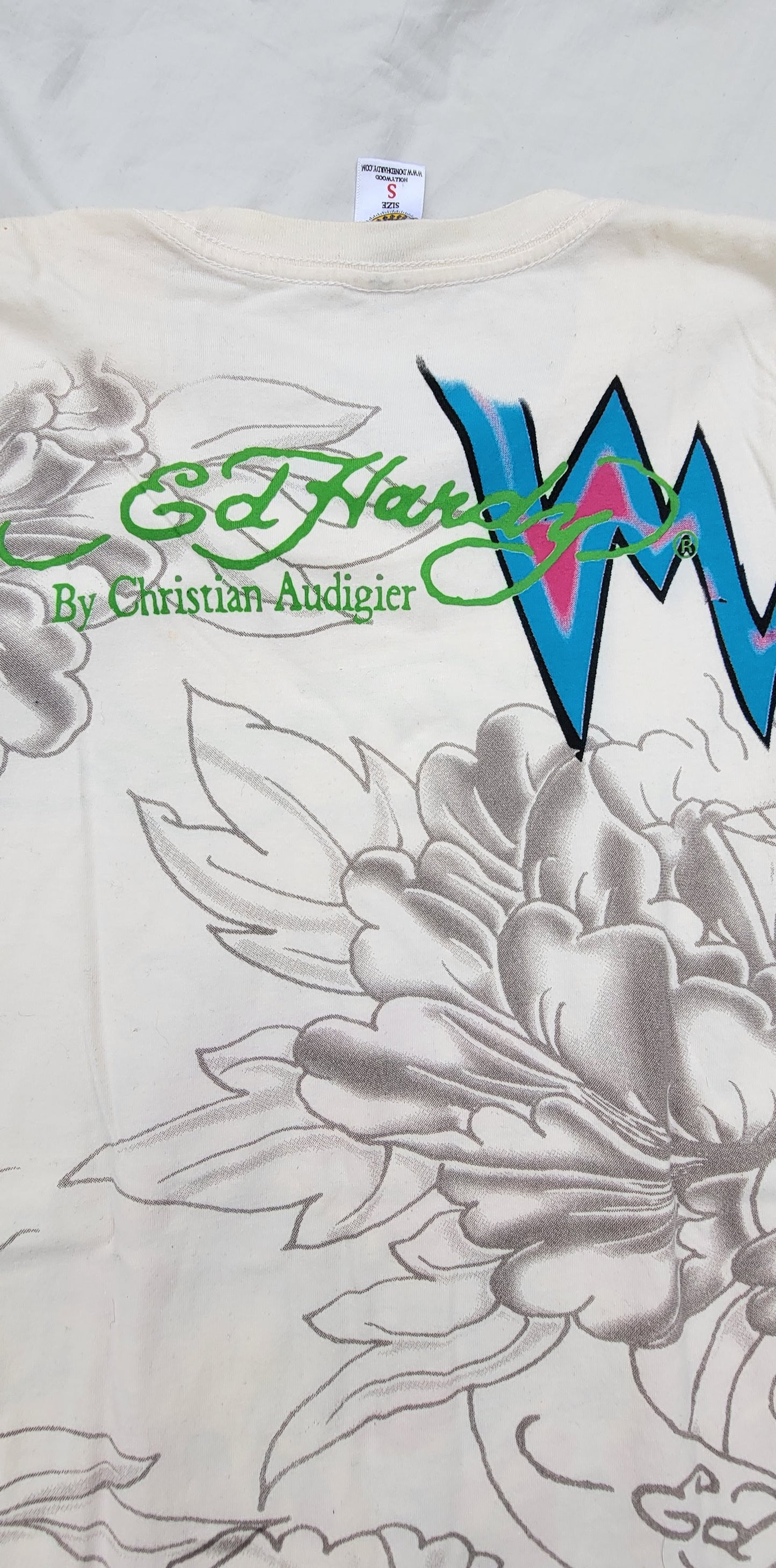 Playera Y2K Metalizada Brillante Ed Hardy