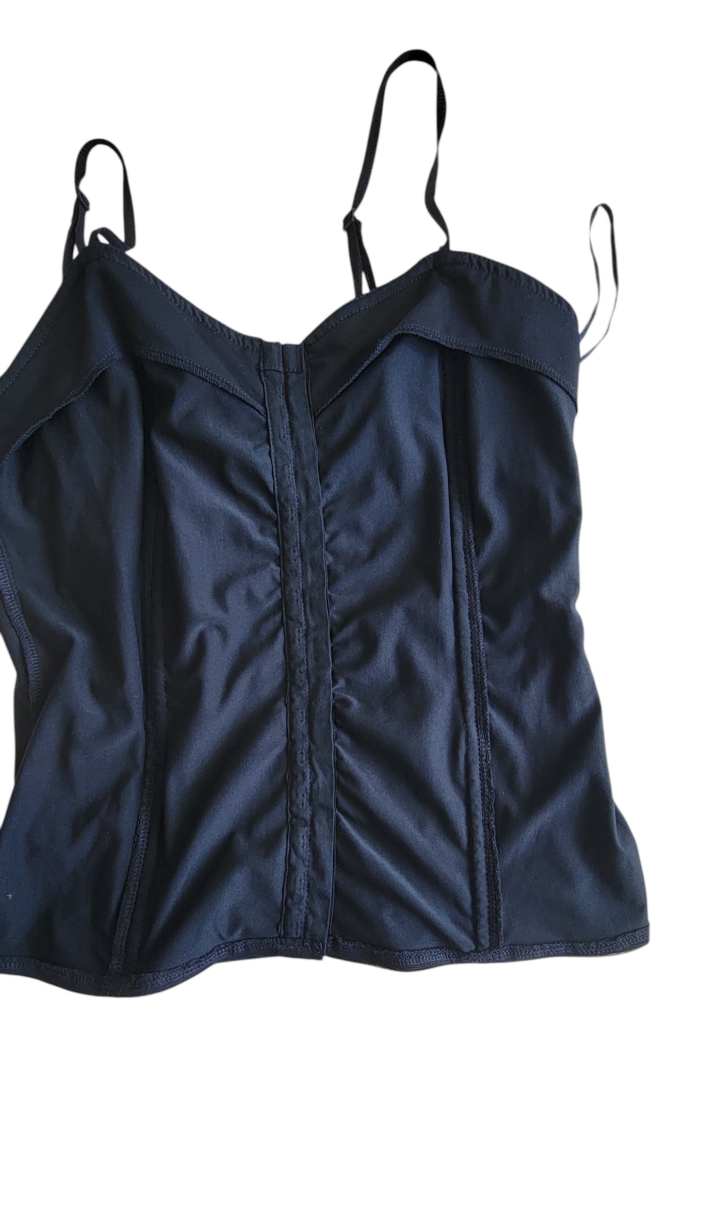 Top Tipo Corset Azul Media Noche vintage 90s