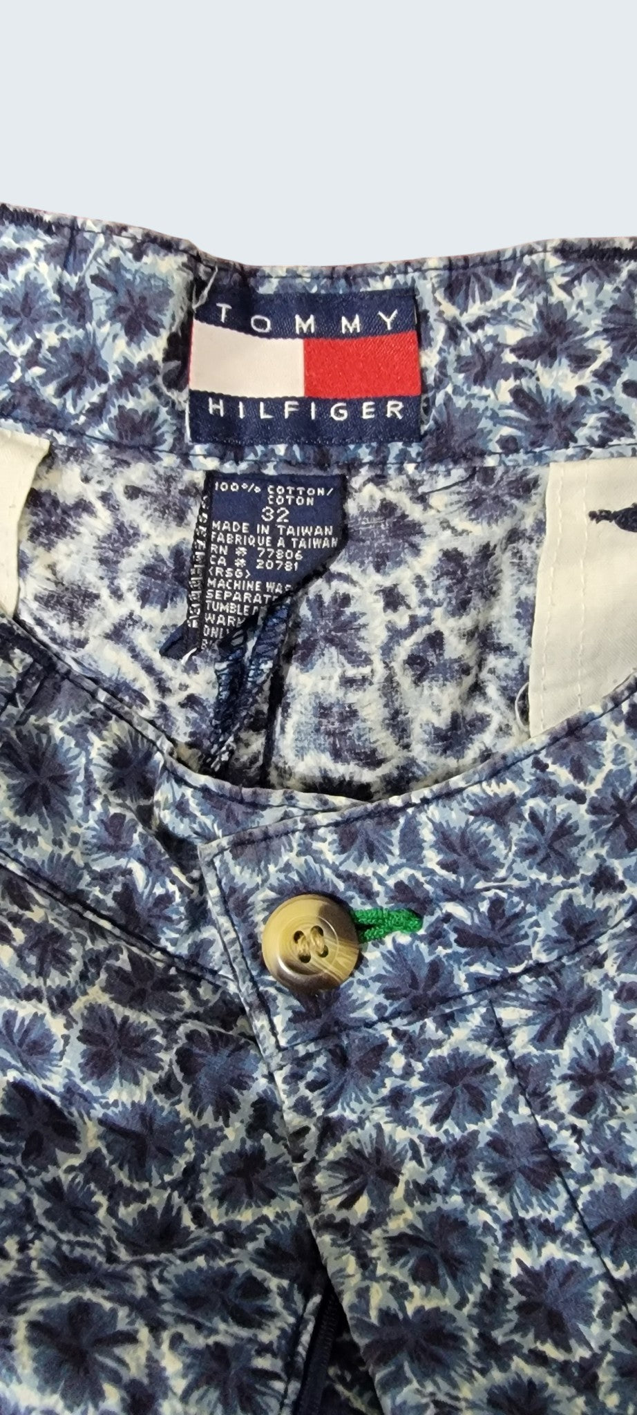 Tommy Hilfiger Bermuda 100% Algodon Vintage