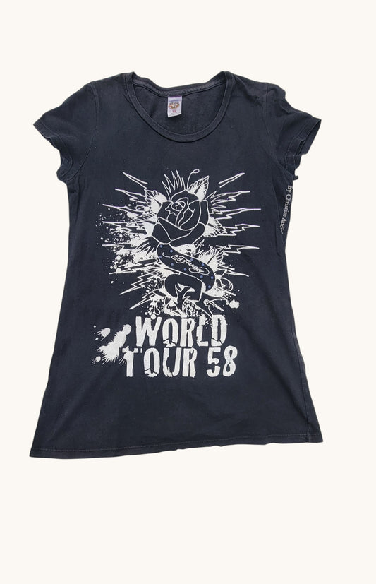 Playera Y2K Ed Hardy World Tour 58