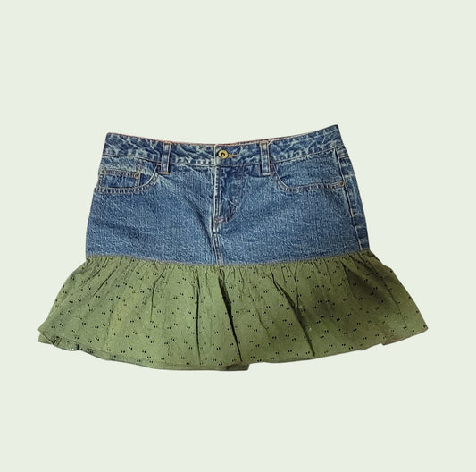 Volcom Vintage Fairy Grunge Denim falda Y2K