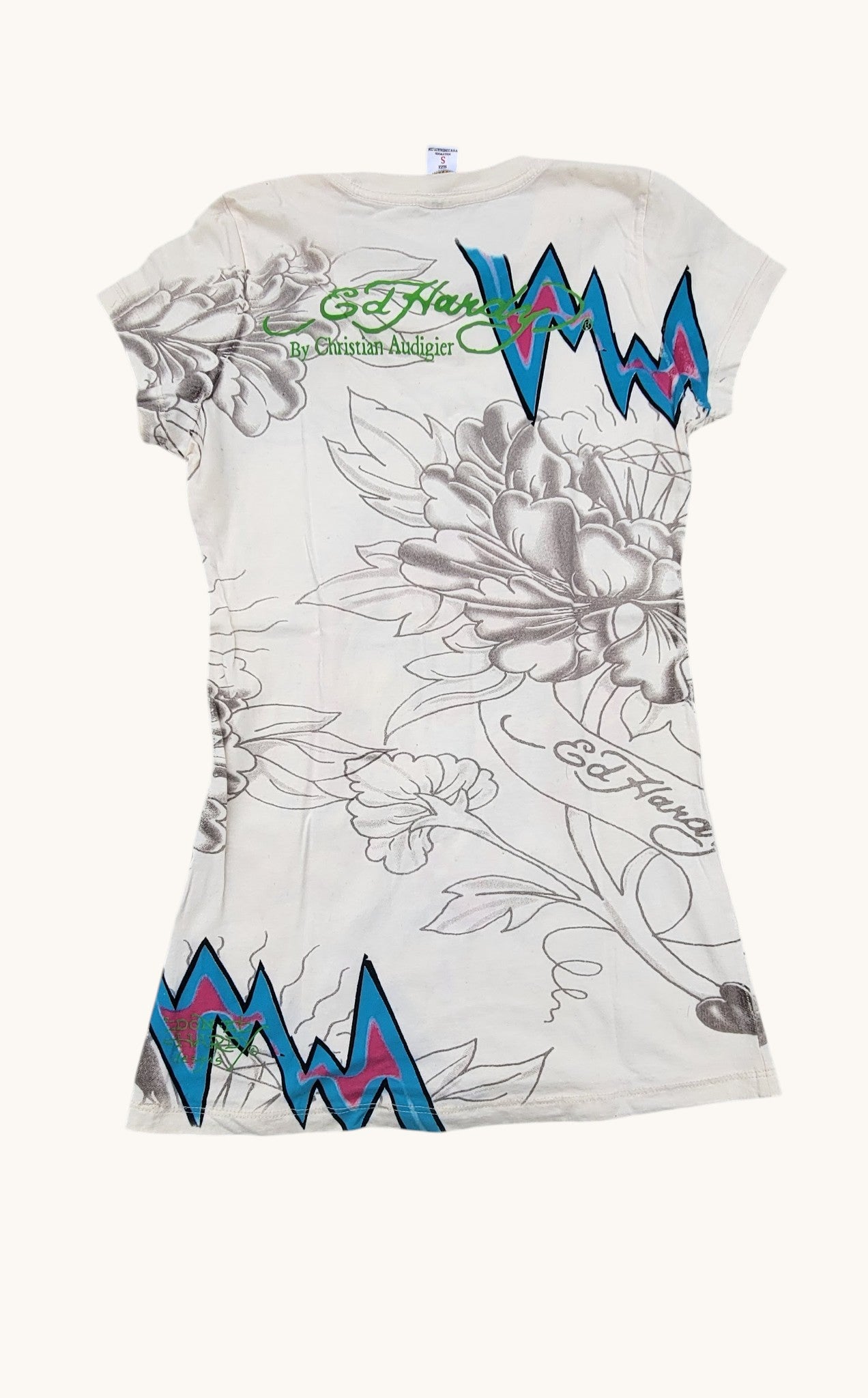 Playera Y2K Metalizada Brillante Ed Hardy