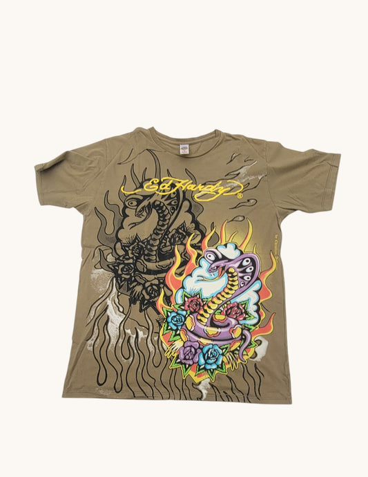 Playera Y2K Ed Hardy by Christian Audigier Serpiente