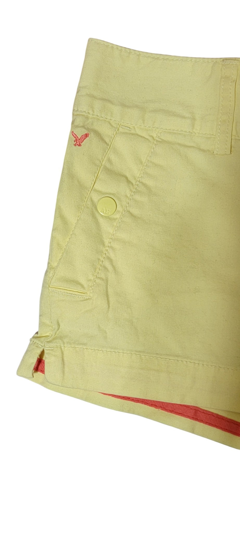 American Eagle Mini Short Cotton Butter Yellow