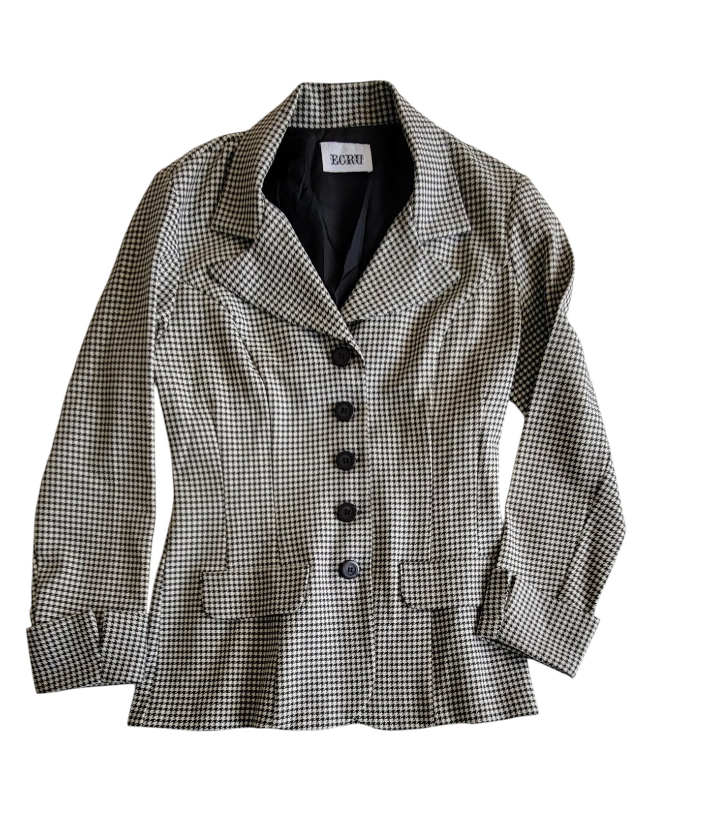 Blazer ECRU Checker Pattern