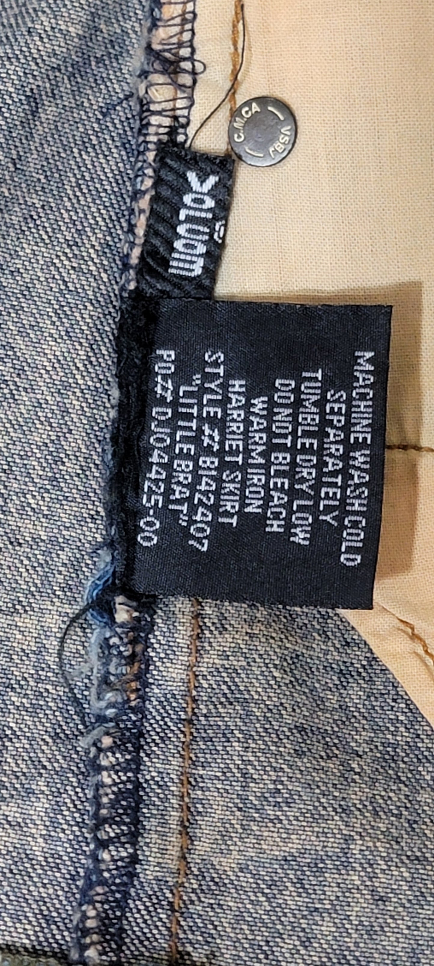 Volcom Vintage Fairy Grunge Denim falda Y2K