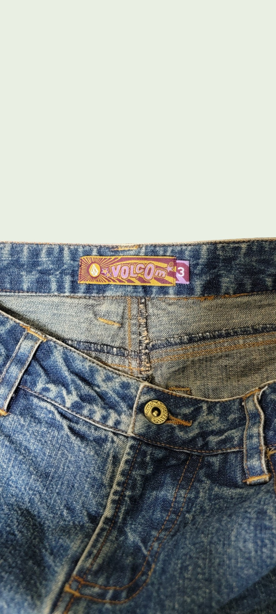 Volcom Vintage Fairy Grunge Denim falda Y2K