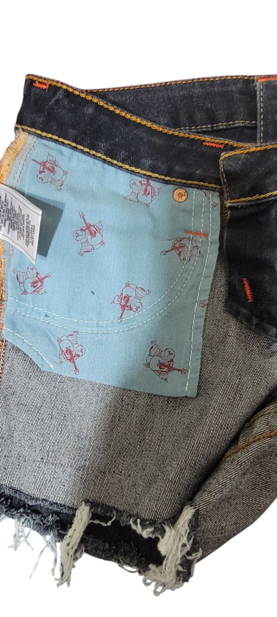Distressed Y2K Denim Minishorts