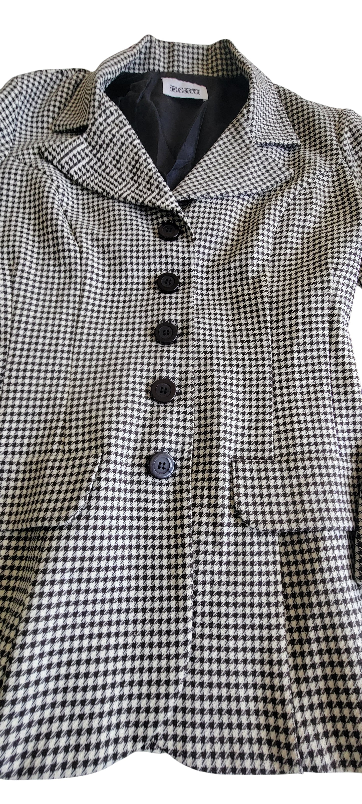 Blazer ECRU Checker Pattern