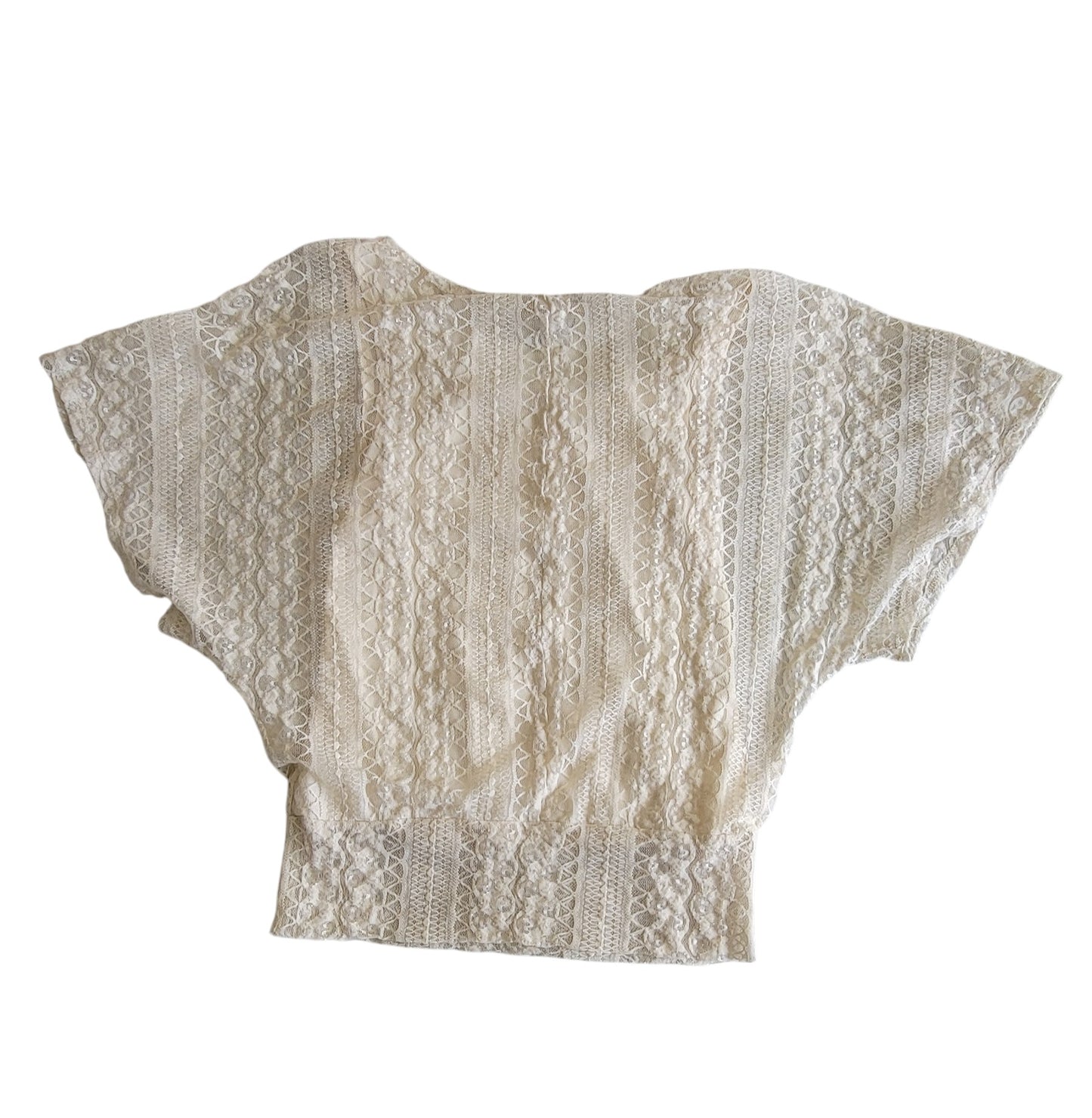 Blusa Corte Dolman Encaje Encaje Kinono