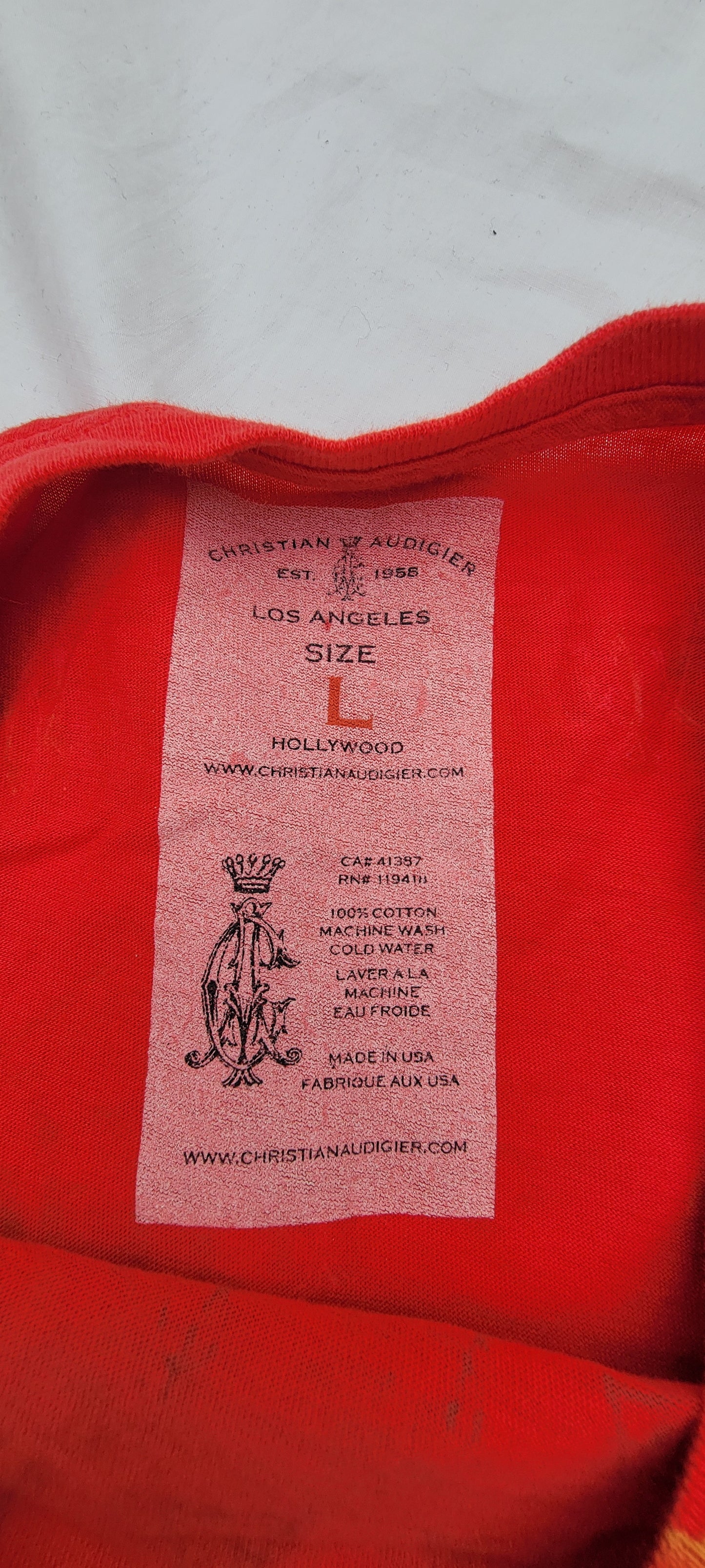 Playera Y2K Los Angeles Christian Audigier