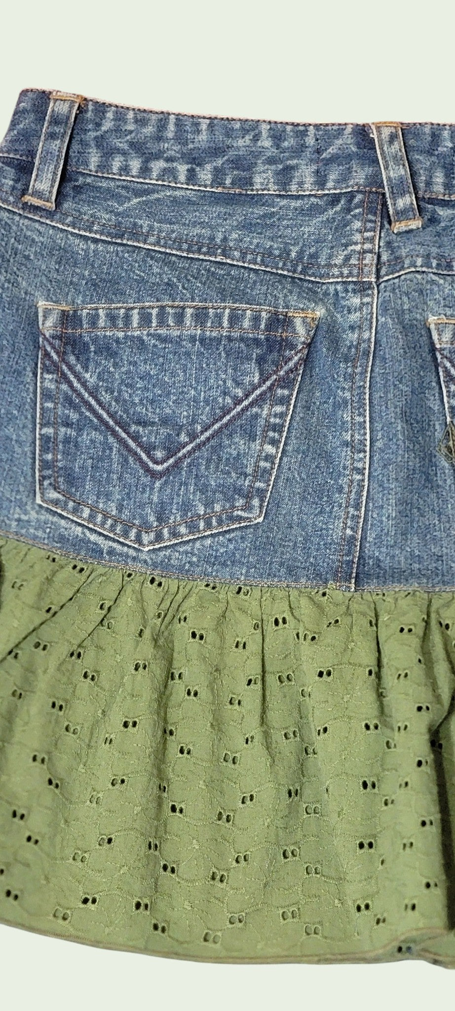 Volcom Vintage Fairy Grunge Denim falda Y2K
