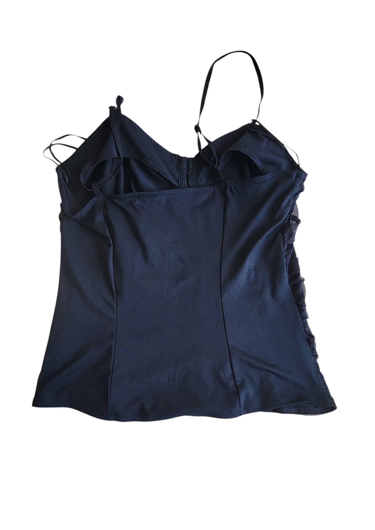 Top Tipo Corset Azul Media Noche vintage 90s