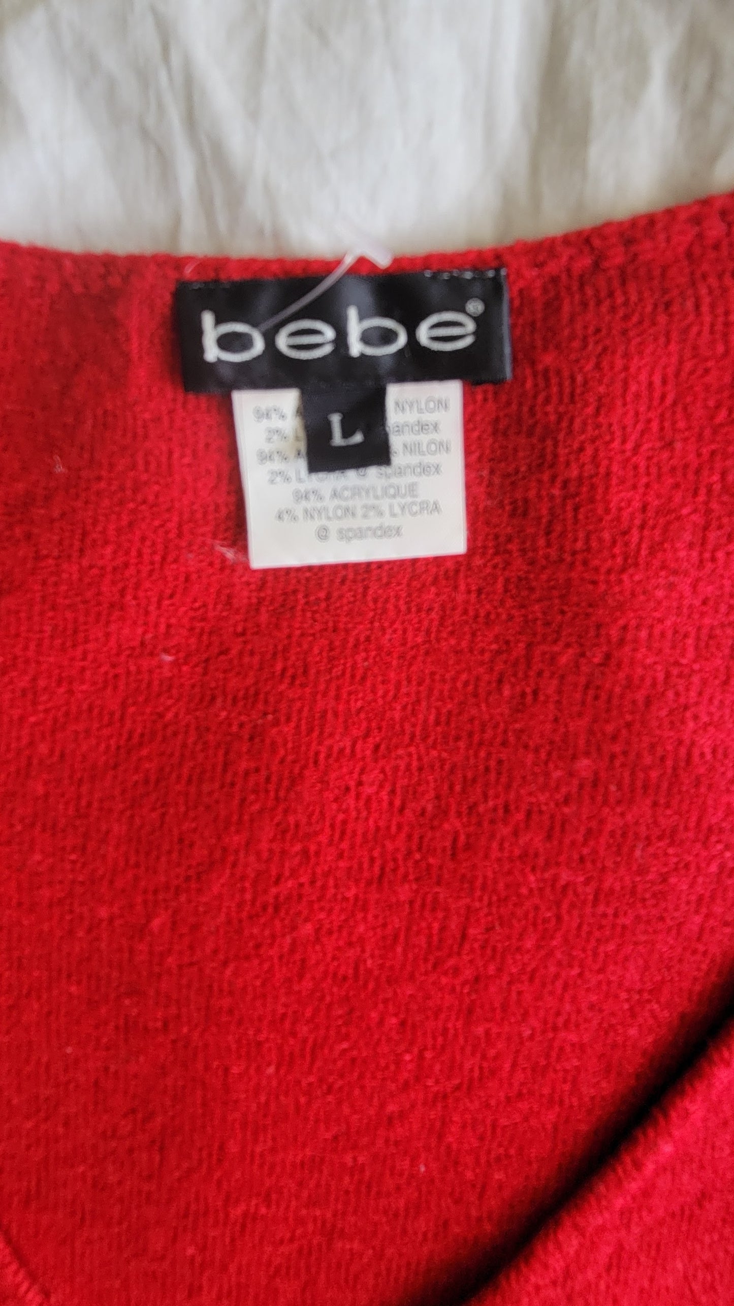 Top Bebe Stretch rojo corto Chaleco