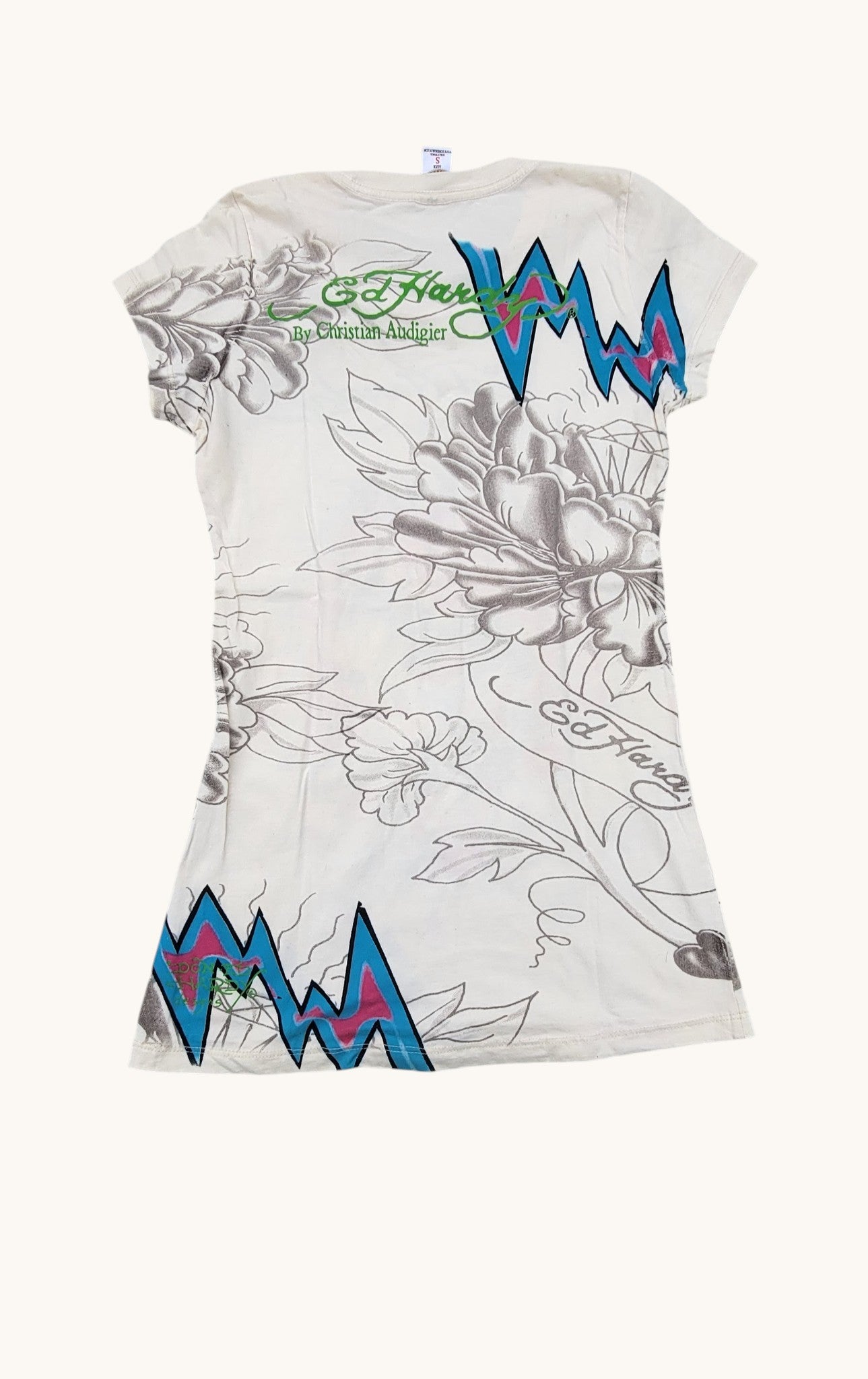 Playera Y2K Metalizada Brillante Ed Hardy