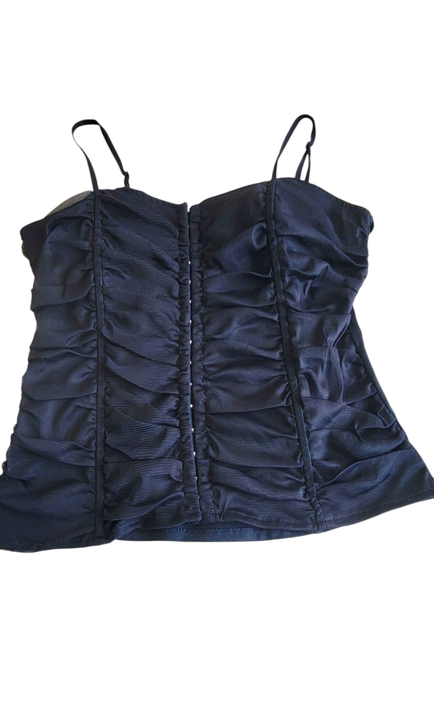 Top Tipo Corset Azul Media Noche vintage 90s