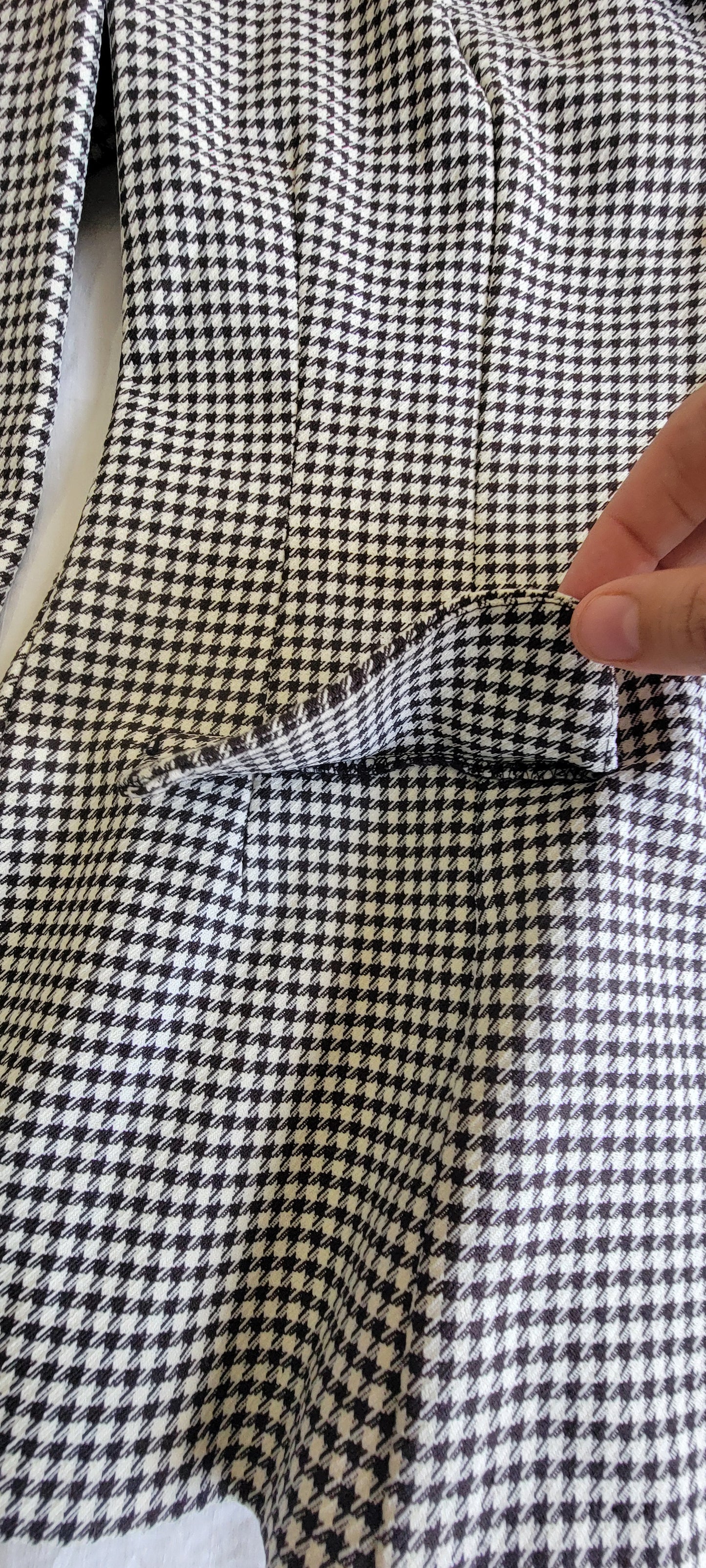 Blazer ECRU Checker Pattern