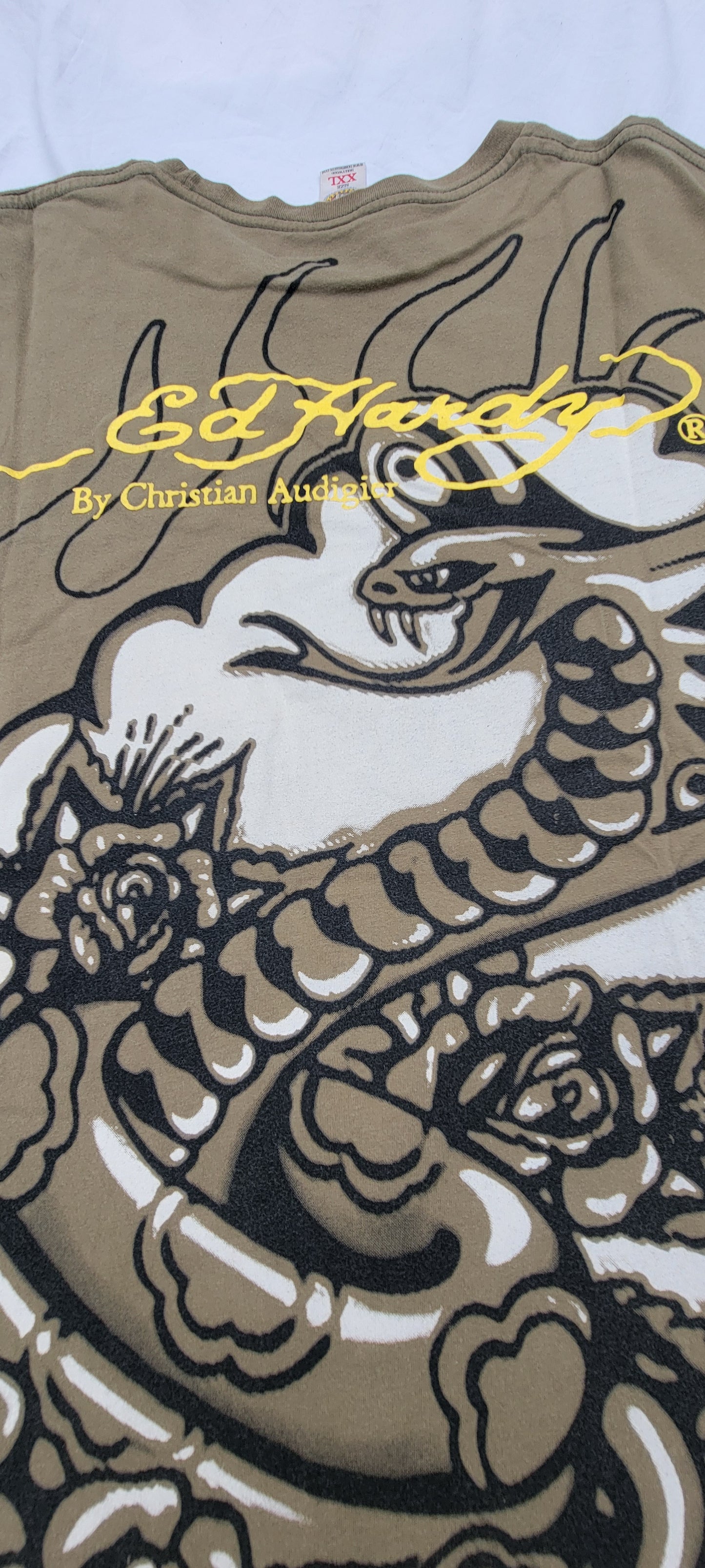 Playera Y2K Ed Hardy by Christian Audigier Serpiente