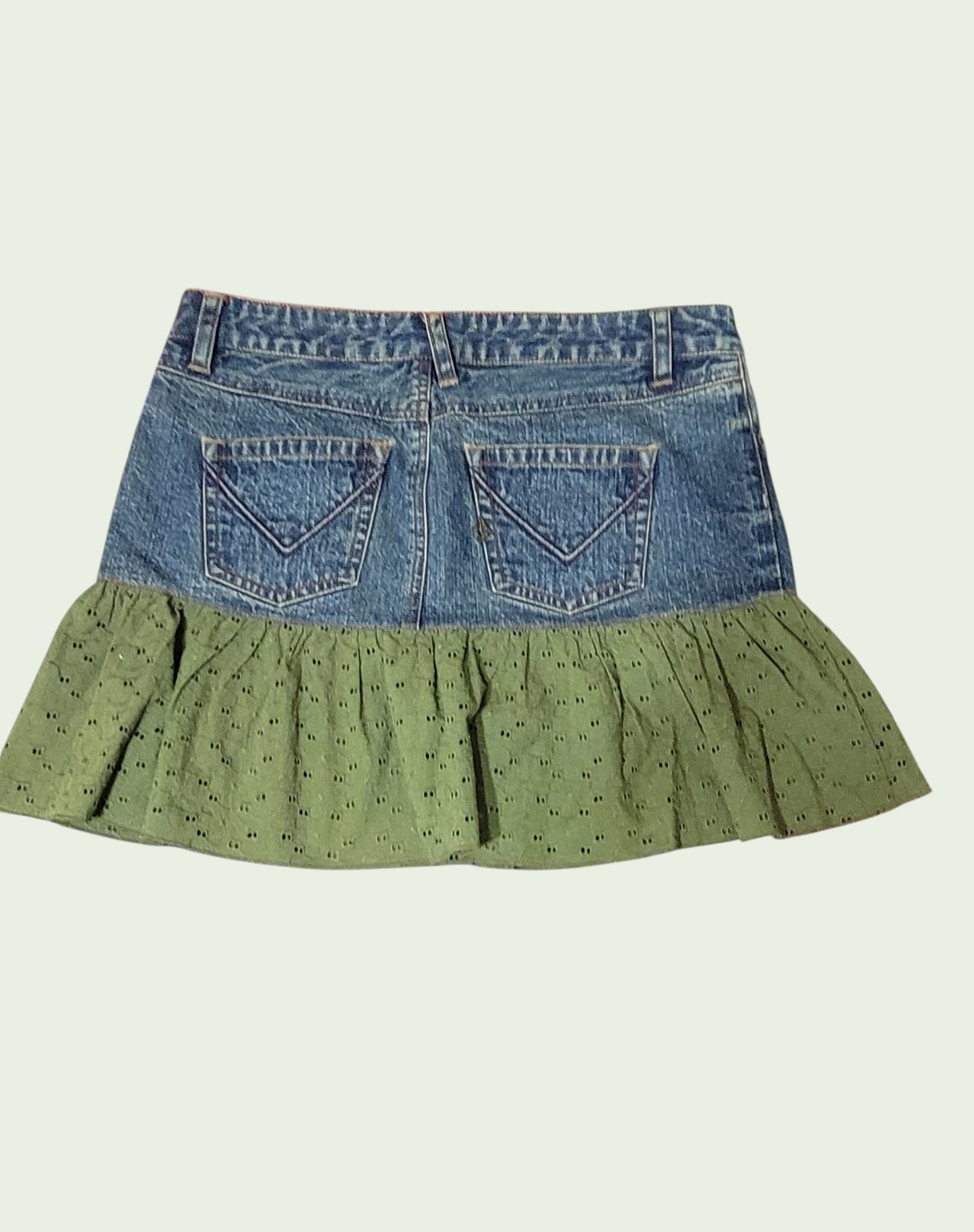 Volcom Vintage Fairy Grunge Denim falda Y2K