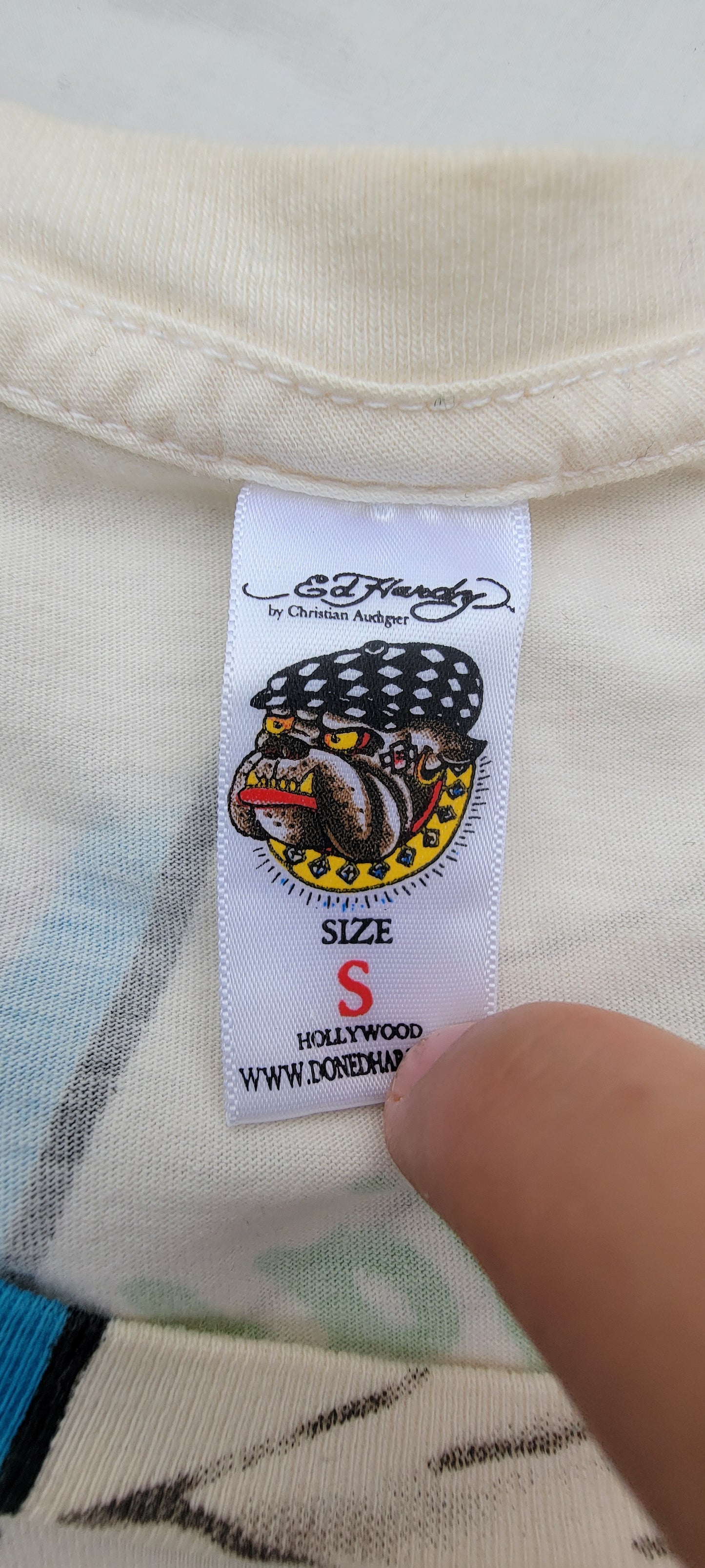 Playera Y2K Metalizada Brillante Ed Hardy