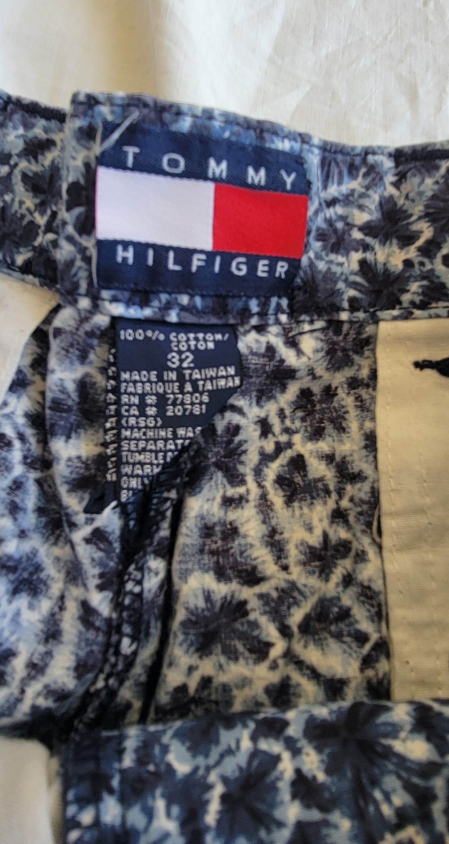 Tommy Hilfiger Bermuda 100% Algodon Vintage