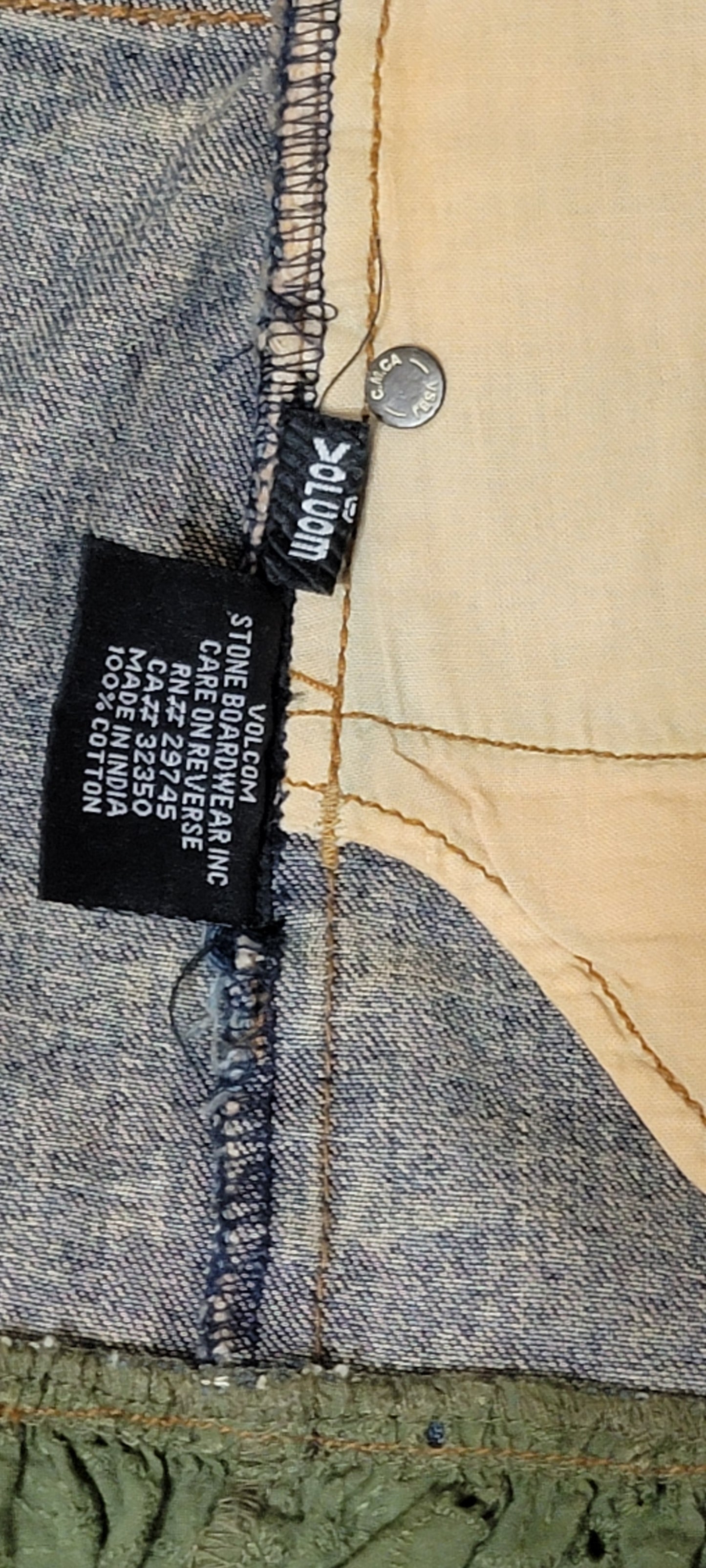Volcom Vintage Fairy Grunge Denim falda Y2K