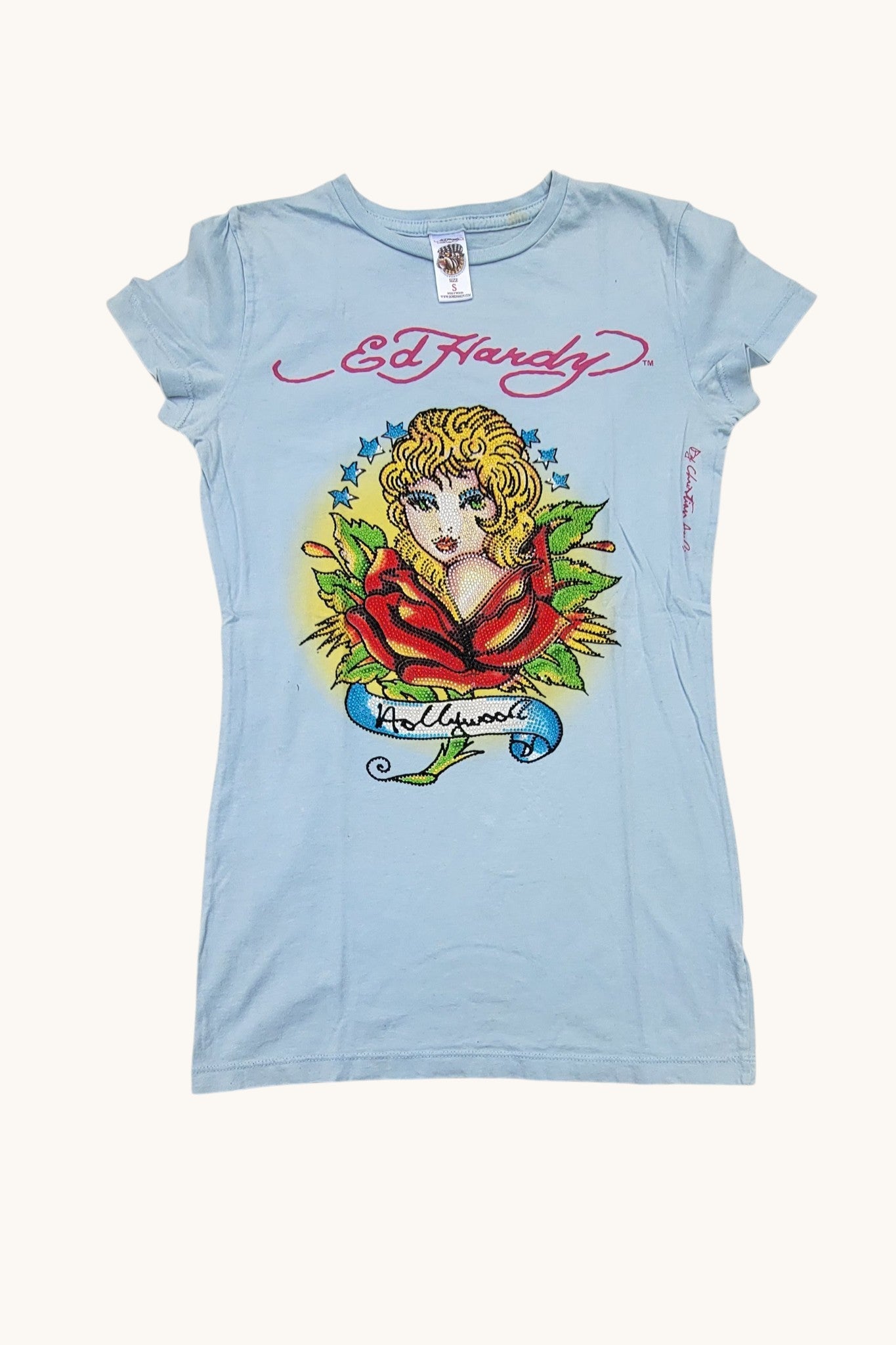Playera Bedazzeled Ed Hardy by Christian Audigier Mujer