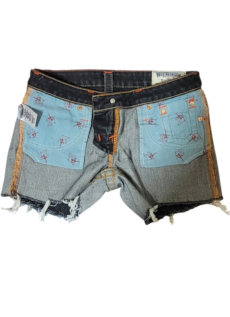 Distressed Y2K Denim Minishorts