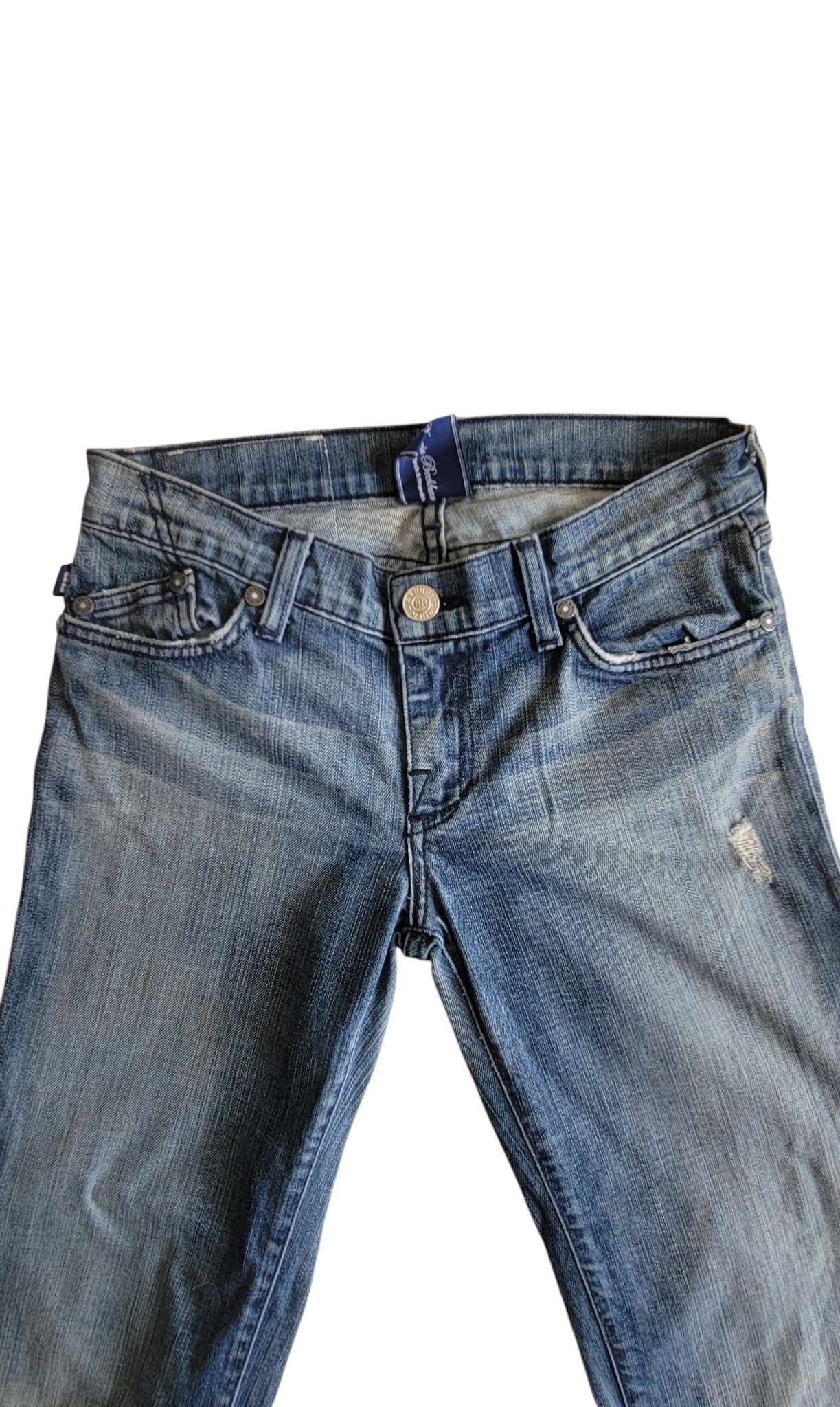 Victoria Beckham Jeans con Pedrería Swarovski Corona Y2K